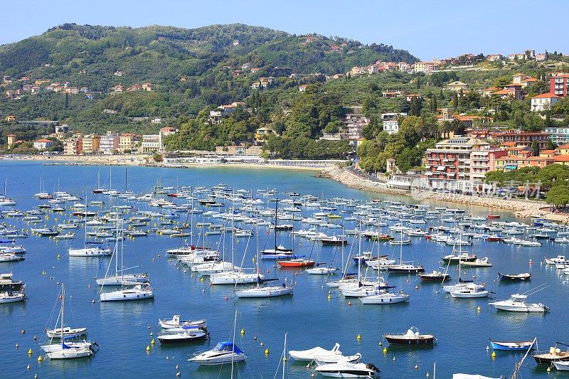 Idyllic Lerici，我带来了金星城市，海岸港口海岸全景，宏伟的五陆地，La香料，利古里亚-意大利